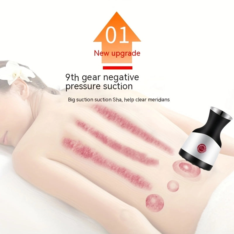 Infrared Electric Gua Sha Massager, 9th Gear Negative Pressure Suction Machine, Can Be Used For Scraping Use, Meridian Brush