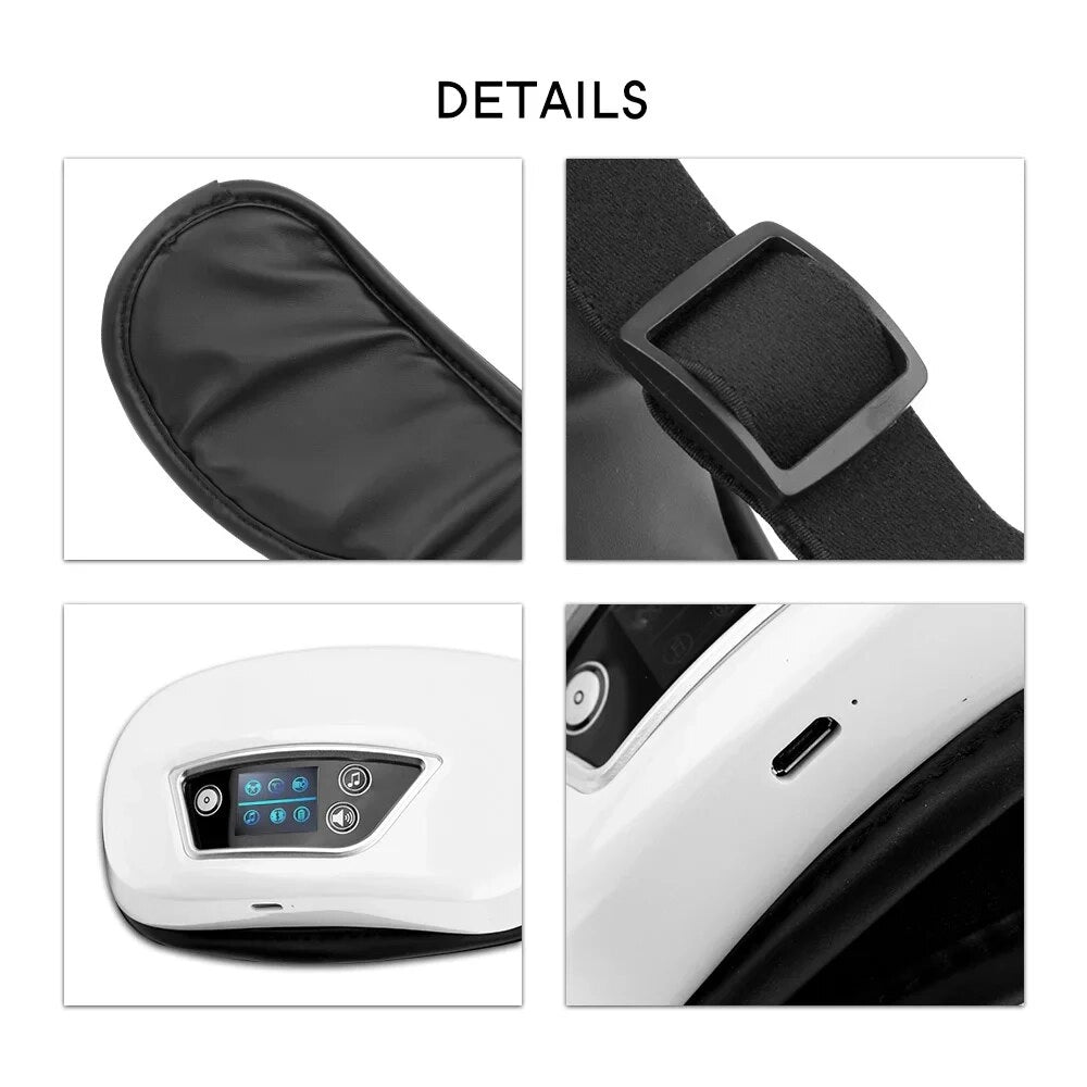 Eye Massager Smart Airbag Vibration  Eye Care Instrumen Heating Bluetooth Music Relieves Fatigue And Dark Circles Wrinkle Remove