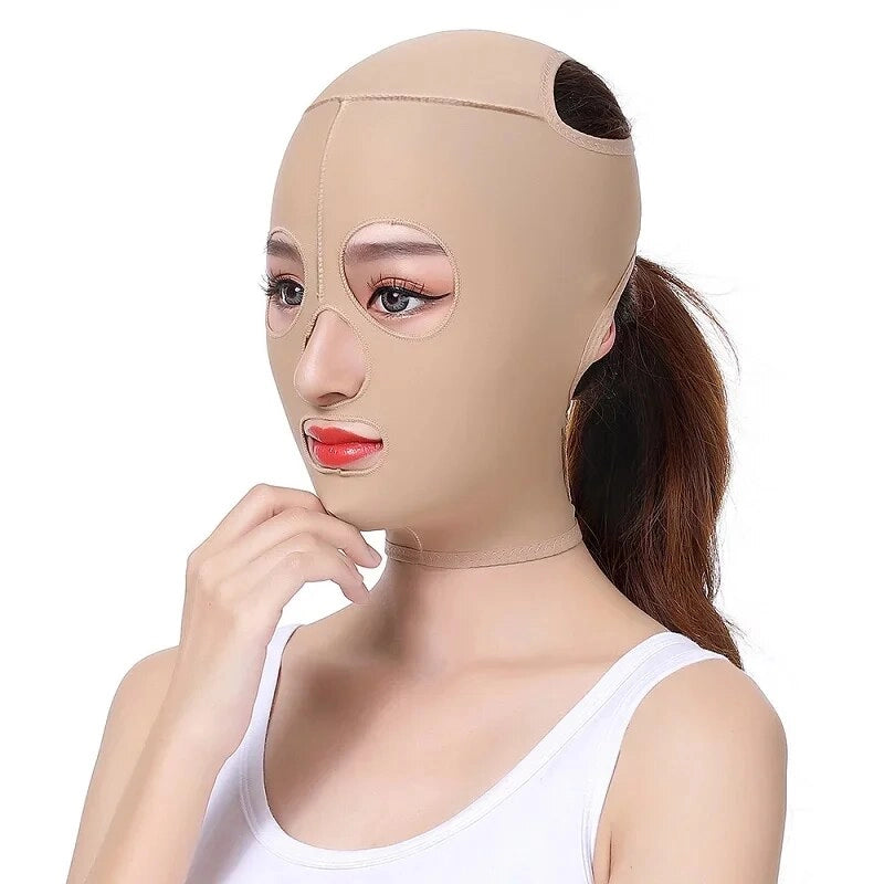 Elastic Face Slimming Bandage V Line Face Shaper Women Chin Cheek Lift Up Belt Facial Massage Strap Face Skin Care Beauty Tools