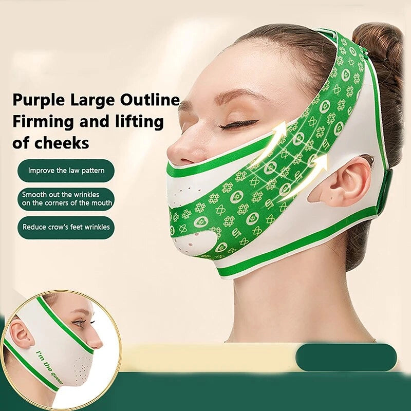 Elastic Face Slimming Bandage V Line Face Shaper Women Chin Cheek Lift Up Belt Facial Massage Strap Face Skin Care Beauty Tools