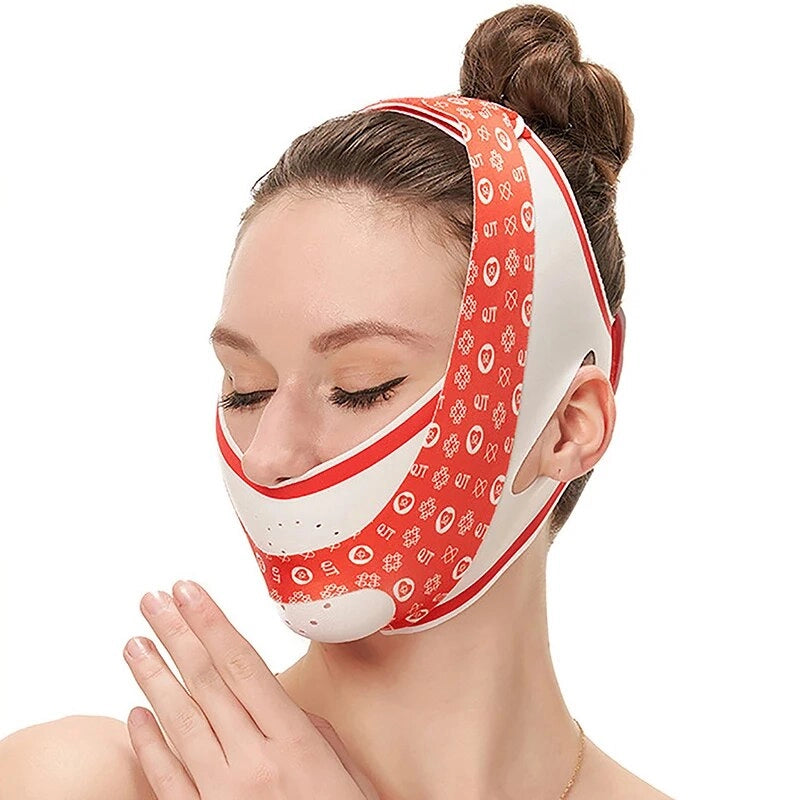 Elastic Face Slimming Bandage V Line Face Shaper Women Chin Cheek Lift Up Belt Facial Massage Strap Face Skin Care Beauty Tools