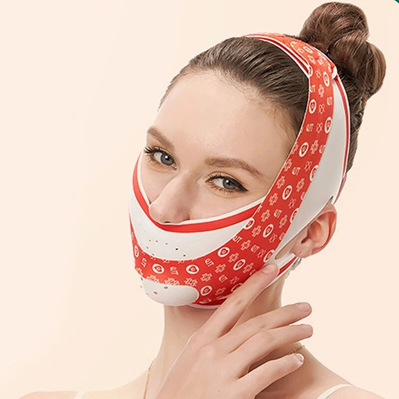 Elastic Face Slimming Bandage V Line Face Shaper Women Chin Cheek Lift Up Belt Facial Massage Strap Face Skin Care Beauty Tools