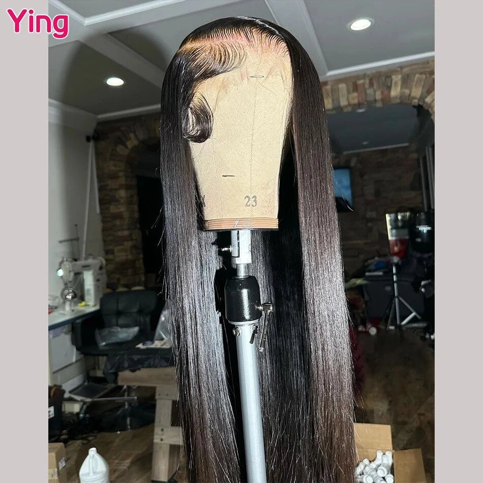 Emerald Green Colored 200% Bone Straight 13x6 Transparent Lace Front Wig PrePlucked With Baby Hair Ying 13x4 Lace Front Wig