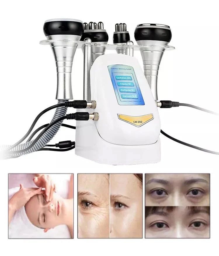 40KHZ 4IN1 Cavitation Ultrasonic Body Slimming Machine RF Beauty Device Facial Massager Skin Tighten Face Lifting Skin Care Tool