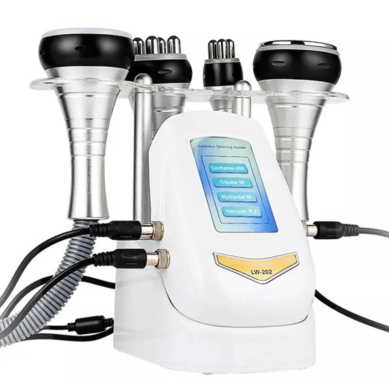 40KHZ 4IN1 Cavitation Ultrasonic Body Slimming Machine RF Beauty Device Facial Massager Skin Tighten Face Lifting Skin Care Tool