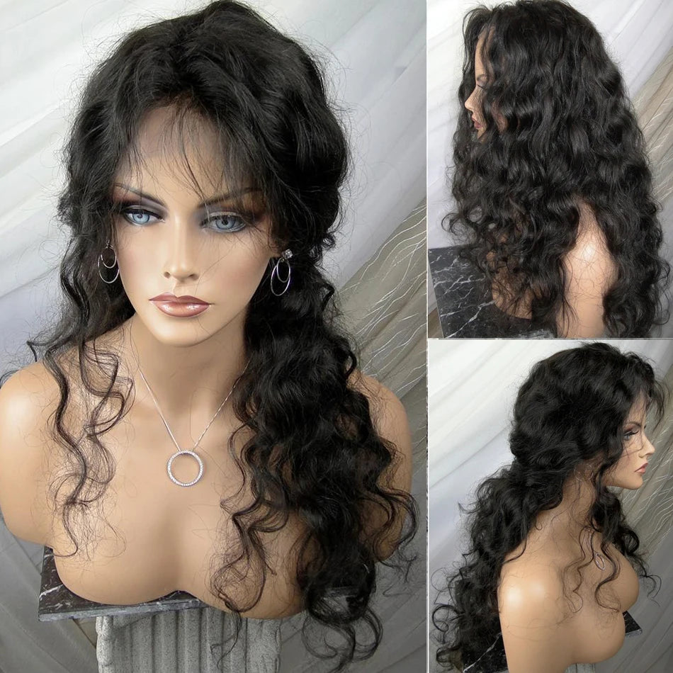 Brazilian Wavy Hd Transparent Lace Frontal Wig 13x6 Lace Front Human Hair Wigs Preplucked with Baby Hair for Black Women LUFFY - Bibi Cosmetics8