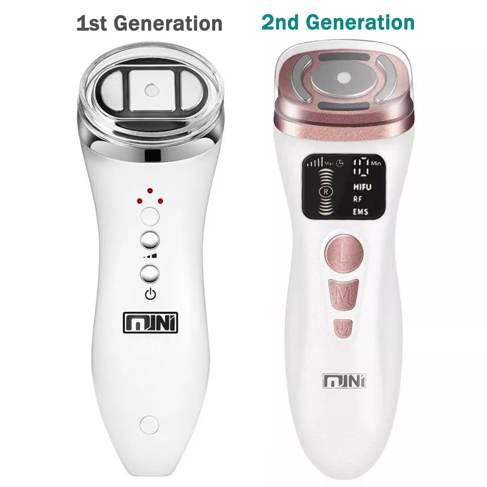 NEW Mini HIFU Machine Ultrasound Machine RF Fadiofrecuencia EMS Microcurrent Lift Firm Tightening Skin Wrinkle Skin Care Product - Bibi Cosmetics8