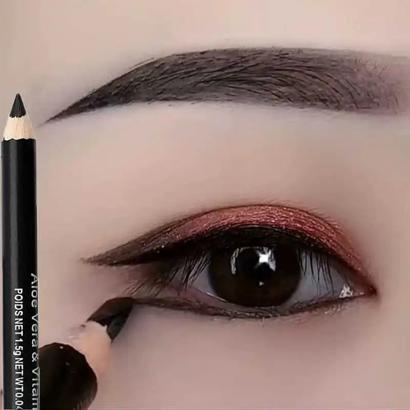 Fashion High Pigmented Hard Eyeliner Black Brown Eye Liner Eyebrow Pencil Long-Lasting Cosmetic - Bibi Cosmetics8