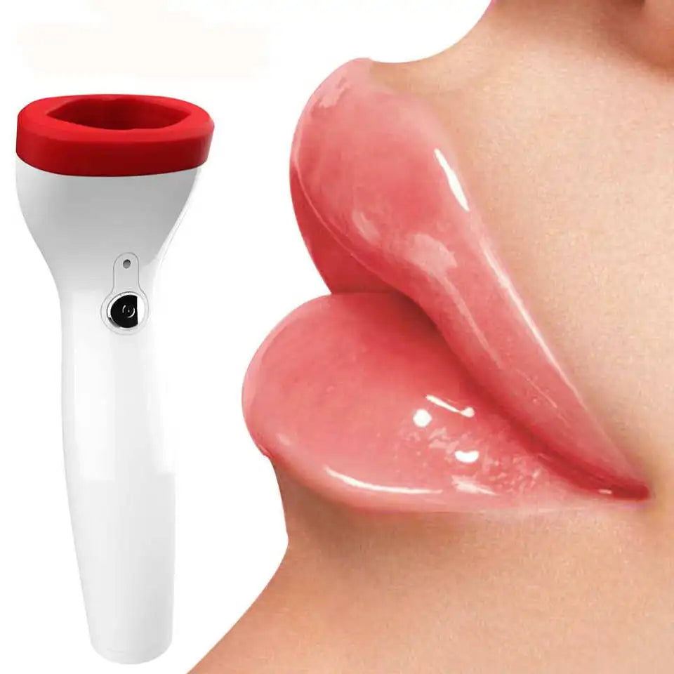 Silicone Lip Plumper Device Care Tool Sexy Bigger Lips Enlarger Labios Aumento Pump Natural Waterproof Anti Power Battery Skin