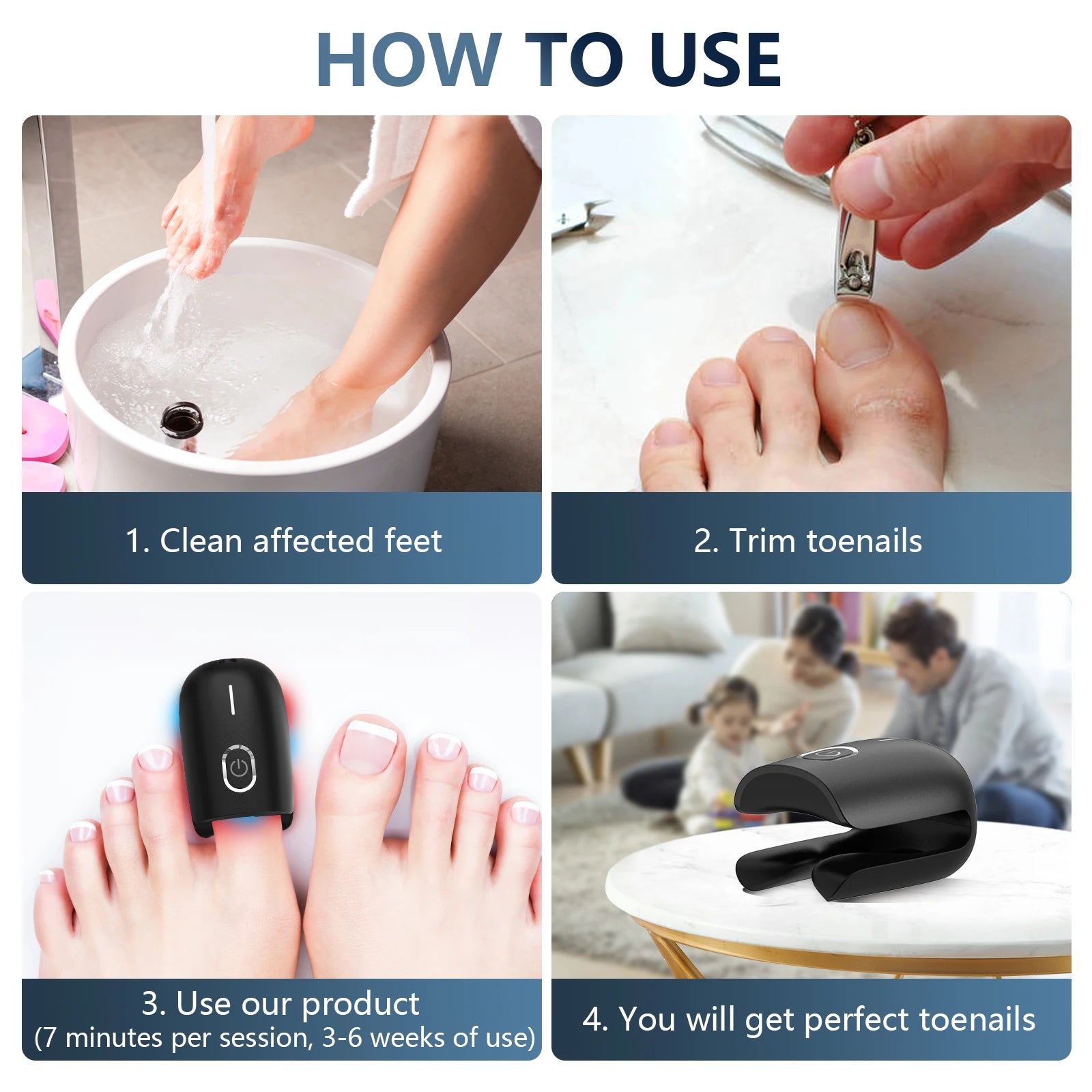 Fungal Nail Laser Device Repair Fast Nails Fungus Onychomycosis