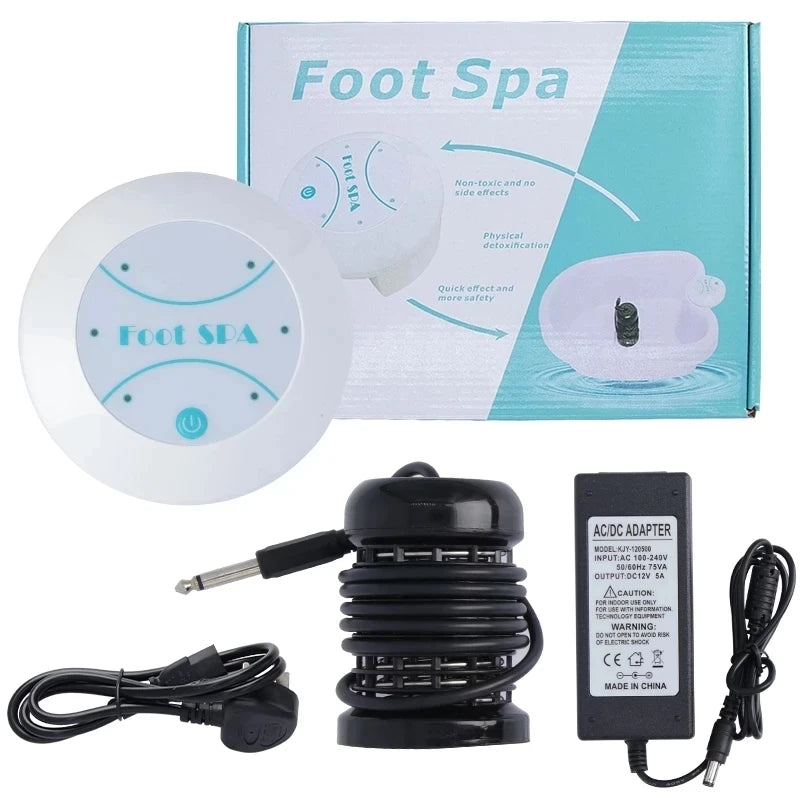 Mini Detox Ionic Foot Spa Bath Massager with Basin Cleanse FootBath Machine Electric Whirlpool Care Massager Arrays Aqua Cleanse