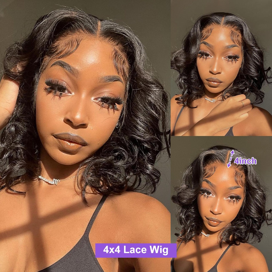 Cute Body Wave Frontal Human Hair Wig_2