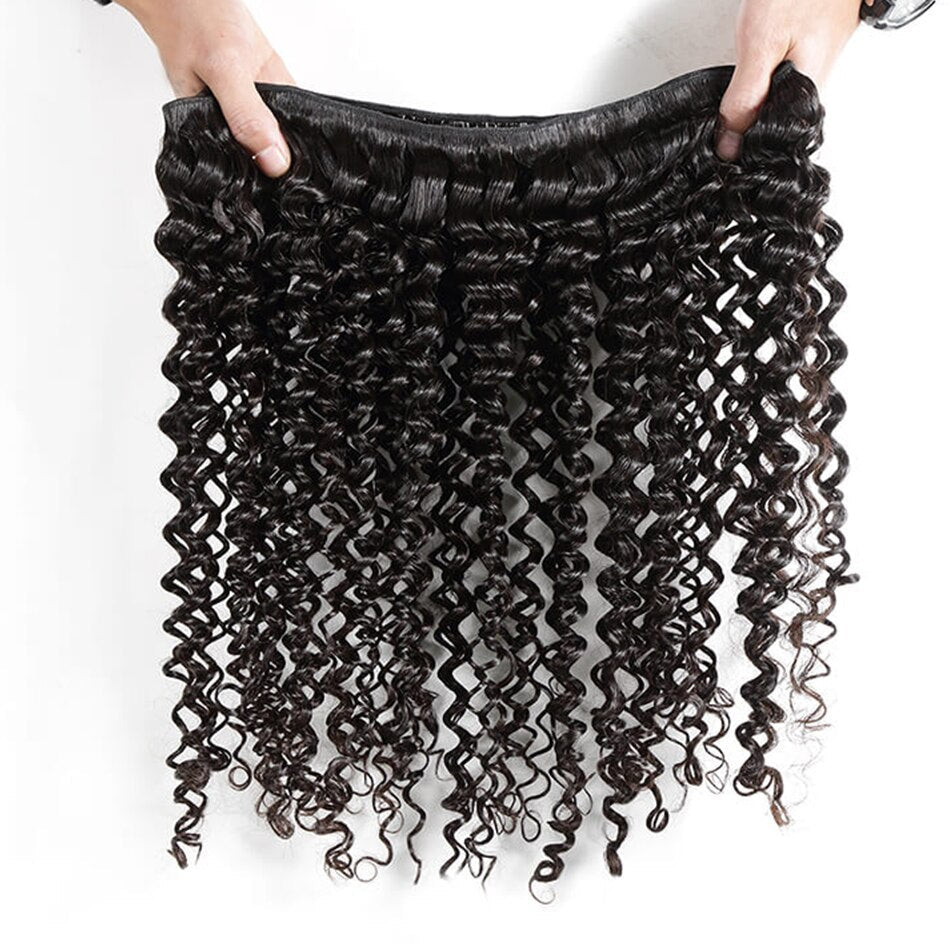 Deep Curly Wave Human Weaving  Hair Bundles (Short to Medium Length)_1