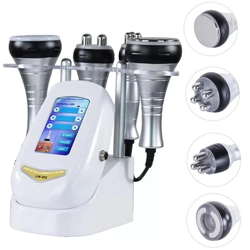 40KHZ 4IN1 Cavitation Ultrasonic Body Slimming Machine RF Beauty Device Facial Massager Skin Tighten Face Lifting Skin Care Tool